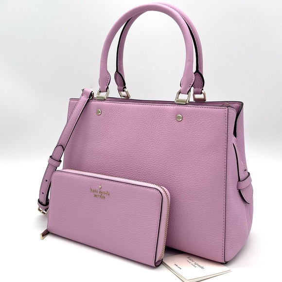 Kate Spade Leila Medium Satchel Crossbody Bag & Continental Wallet - Picture 8 of 10